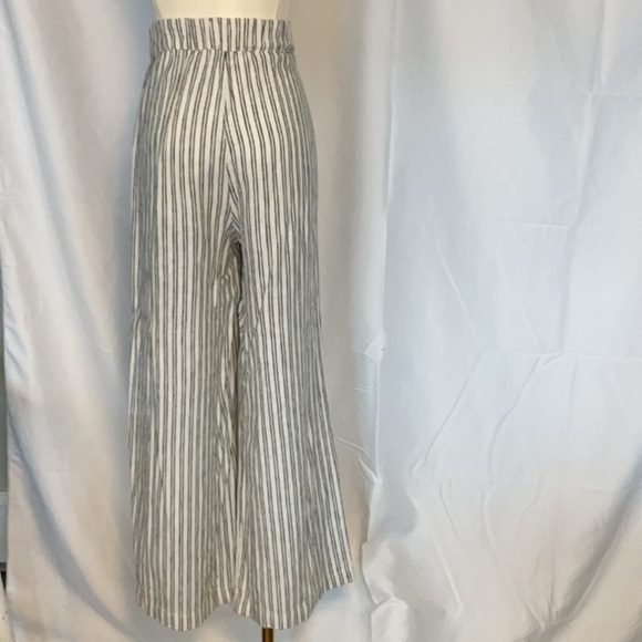 Jason Wu linen blend striped loose fit pant - Picture 3 of 5